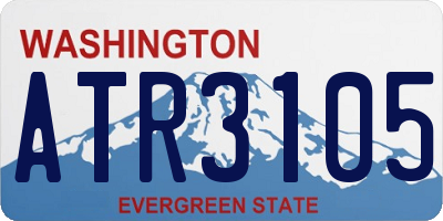 WA license plate ATR3105