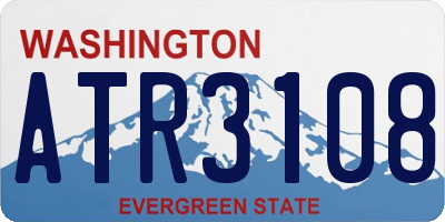 WA license plate ATR3108