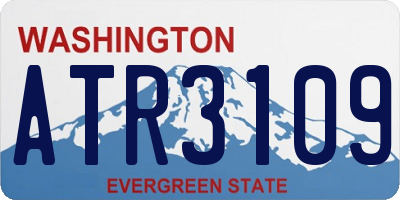 WA license plate ATR3109