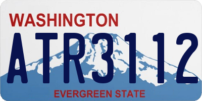 WA license plate ATR3112