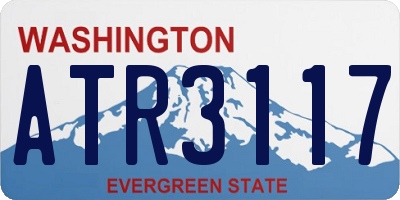 WA license plate ATR3117