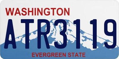 WA license plate ATR3119