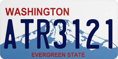 WA license plate ATR3121