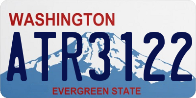 WA license plate ATR3122