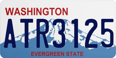 WA license plate ATR3125