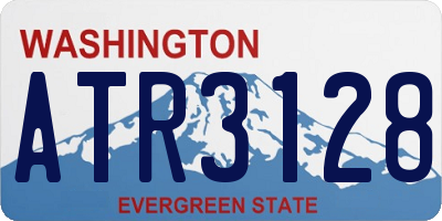 WA license plate ATR3128