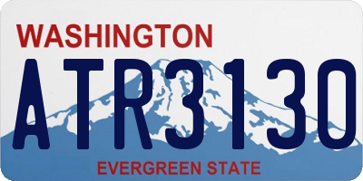 WA license plate ATR3130