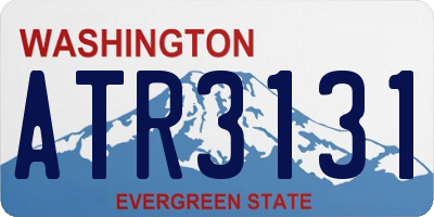 WA license plate ATR3131
