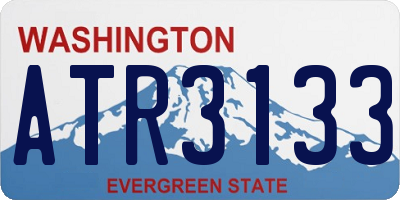 WA license plate ATR3133