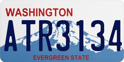 WA license plate ATR3134