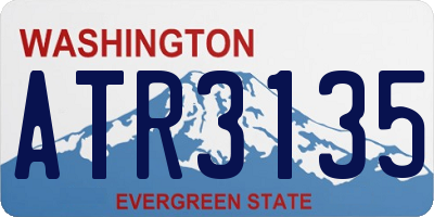 WA license plate ATR3135