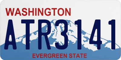 WA license plate ATR3141