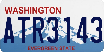 WA license plate ATR3143