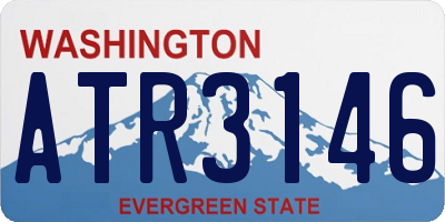 WA license plate ATR3146