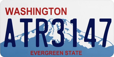 WA license plate ATR3147