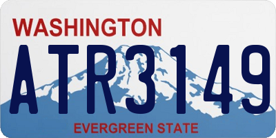 WA license plate ATR3149
