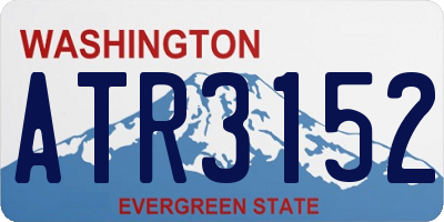 WA license plate ATR3152