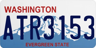 WA license plate ATR3153