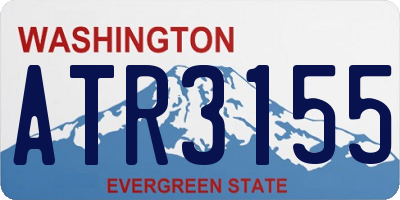WA license plate ATR3155