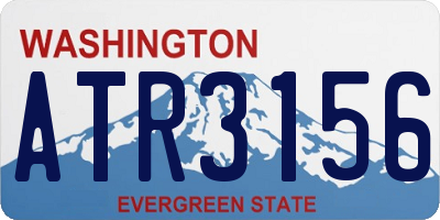 WA license plate ATR3156