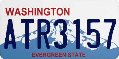 WA license plate ATR3157