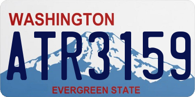 WA license plate ATR3159
