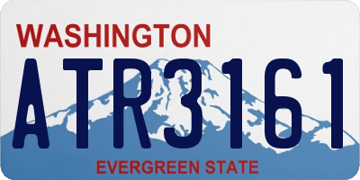 WA license plate ATR3161