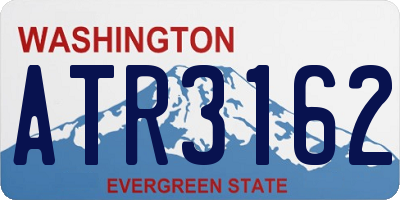 WA license plate ATR3162