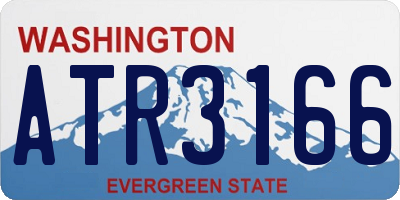 WA license plate ATR3166