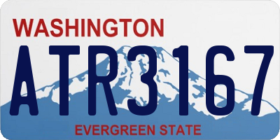 WA license plate ATR3167