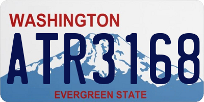 WA license plate ATR3168