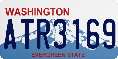 WA license plate ATR3169