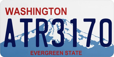 WA license plate ATR3170