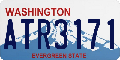 WA license plate ATR3171