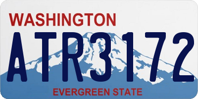 WA license plate ATR3172