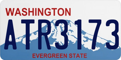 WA license plate ATR3173