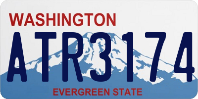 WA license plate ATR3174