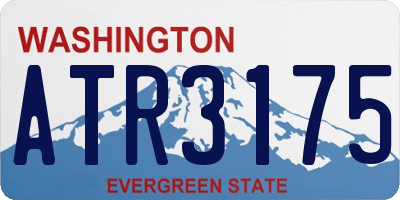 WA license plate ATR3175