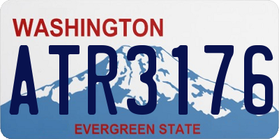 WA license plate ATR3176