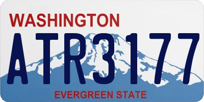 WA license plate ATR3177