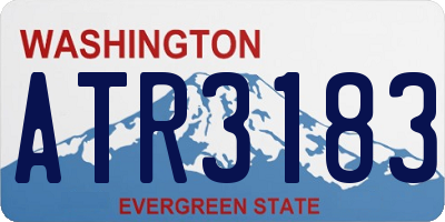 WA license plate ATR3183