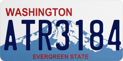 WA license plate ATR3184