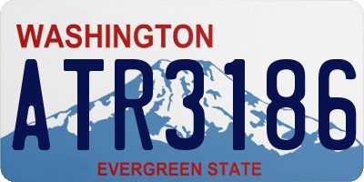 WA license plate ATR3186