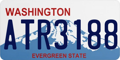 WA license plate ATR3188