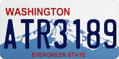 WA license plate ATR3189