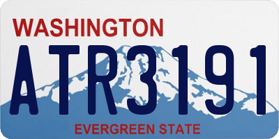 WA license plate ATR3191
