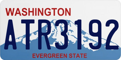 WA license plate ATR3192