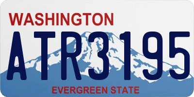 WA license plate ATR3195