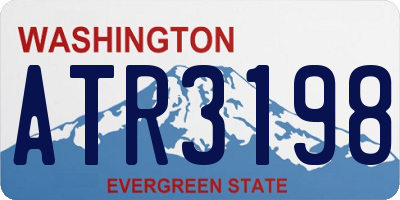 WA license plate ATR3198