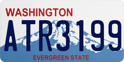 WA license plate ATR3199